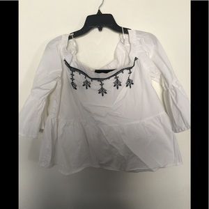 White women’s summer blouse